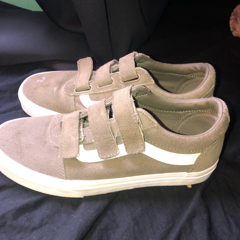 Green suede vans